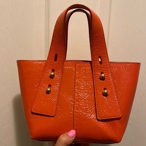Orange Frame Mini Handbag
